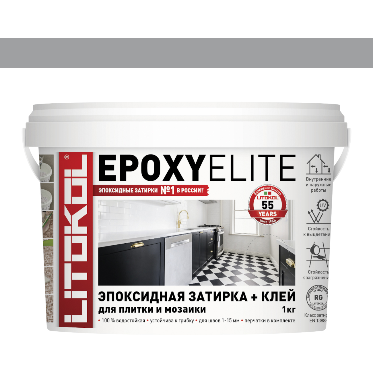 Фуга EpoxyElite 05 Серый базальт 1 кг, Litokol — купить в Минске, фото и  цена